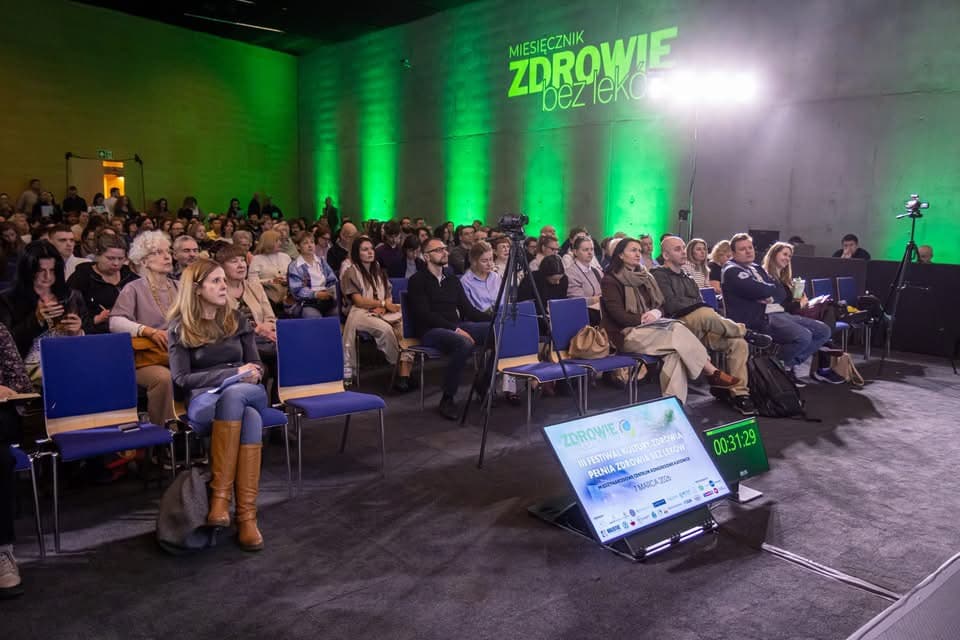 Publiczność III Festiwalu Kultury Zdrowia w Międzynarodowym Centrum Kongresowym w Katowicach